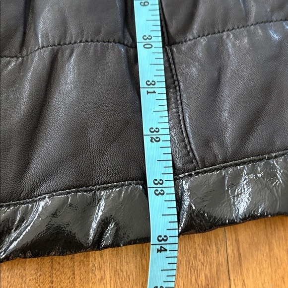 #150 leather and fur puffer coat - Picture 12 of 13